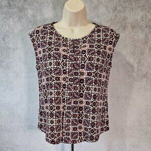 [NWOT] Liz Claiborne Sleeveless Keyhole Blouse